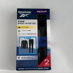 Reebok Kids' Black Base Layer Set